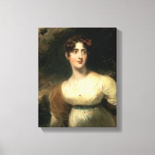 Portret van Lady Emily Harriet Wellesley-Pole Canvas Afdruk