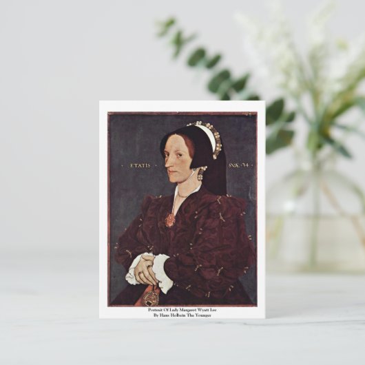 Portret van Lady Margaret Wyatt Lee Briefkaart (Staand voorkant)