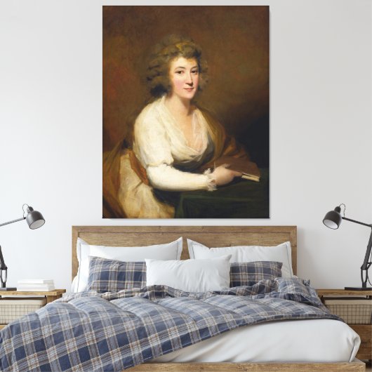 Portret van Lady Nasmyth Canvas Afdruk (Insitu (Slaapkamer))