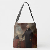 Portret van Lansdowne: Amerikaans President George Crossbody Tas (Achterkant)