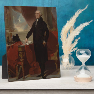 Portret van Lansdowne: Amerikaans President George Fotoplaat