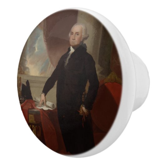 Portret van Lansdowne: Amerikaans President George Keramische Knop (Rechts)