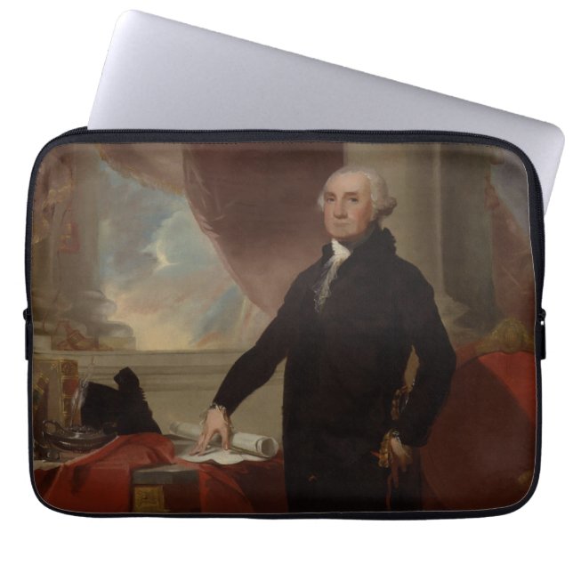 Portret van Lansdowne: Amerikaans President George Laptop Sleeve (Voorkant)