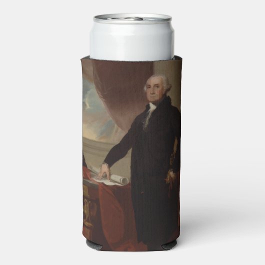 Portret van Lansdowne: Amerikaans President George Seltzer Blikjeskoeler (Seltzer Achterkant)