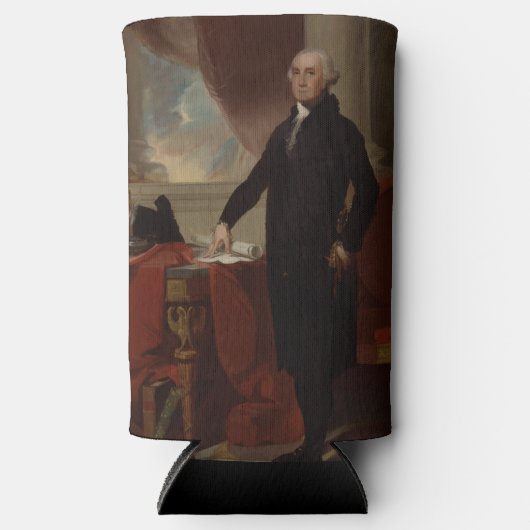 Portret van Lansdowne: Amerikaans President George Seltzer Blikjeskoeler (Voorkant)