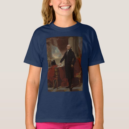 Portret van Lansdowne: Amerikaans President George T-shirt (Voorkant)