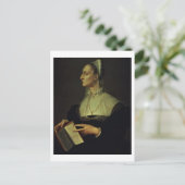 Portret van Laura Battiferri, c.1555-60 (deelvenst Briefkaart (Staand voorkant)