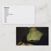 Portret van Laura Battiferri, c.1555-60 (deelvenst Visitekaartje (Voorkant / Achterkant)