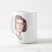 Portret van Lauren Bacall Koffiemok (Voorkant links)