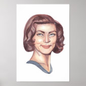 Portret van Lauren Bacall Poster (Voorkant)