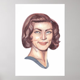 Portret van Lauren Bacall Poster