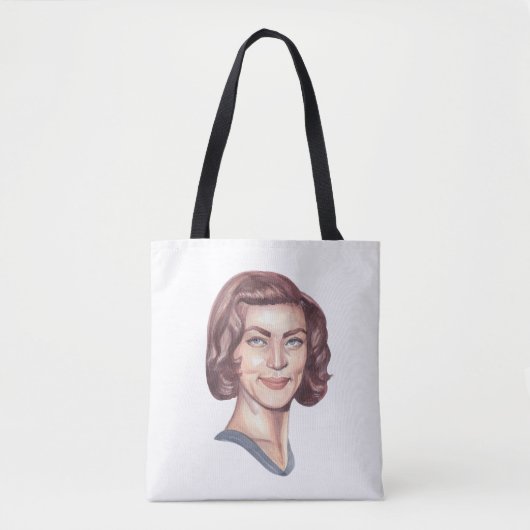 Portret van Lauren Bacall Tote Bag (Voorkant)