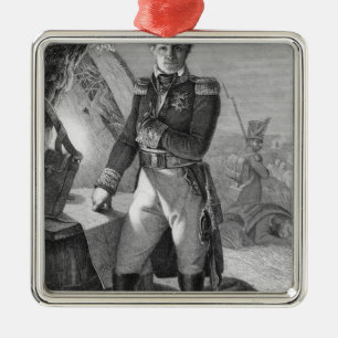 Portret van Laurent de Gouvion Saint-Cyr Metalen Ornament
