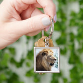 Portret van leeuw gezien uit profiel sleutelhanger (Hand)