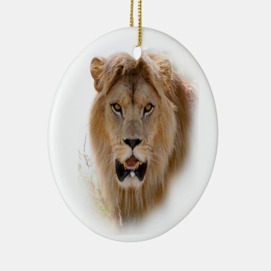 Portret van leeuw keramisch ornament (Rechts)