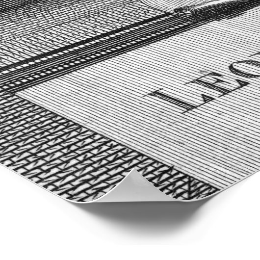 Portret van Leonard Euler Poster (Hoek)