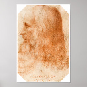 Portret van Leonardo da Vinci door Francesco Melzi Poster