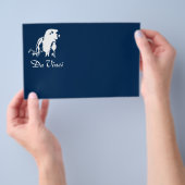 Portret van Leonardo Da Vinci Flyer (Hand)