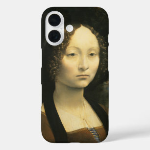 Portret van Leonardo da Vinci van Ginevra Benci iPhone 16 Hoesje
