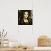 Portret van Leonardo da Vinci van Ginevra Benci Poster (Keuken)