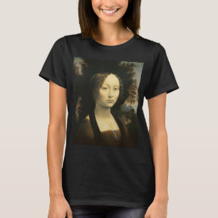 Portret van Leonardo da Vinci van Ginevra Benci T-shirt