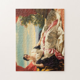 Portret van Leonilla Fine Art Oil Schilting Small Legpuzzel