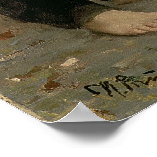 Portret van Lev Tolstoy 1901 Poster (Hoek)