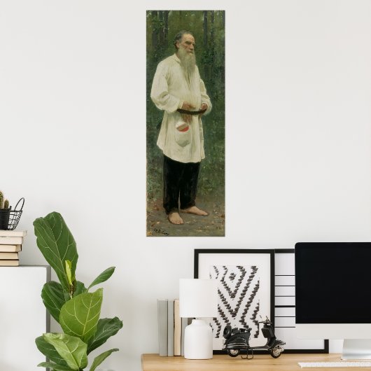 Portret van Lev Tolstoy 1901 Poster (Thuiskantoor)