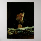 Portret van Lev Tolstoy Poster (Voorkant)