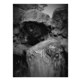 "Portret van lijden" Foto Afdruk