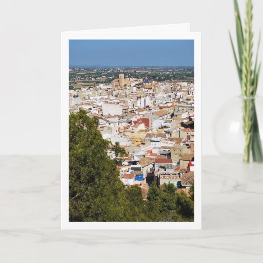 Portret van Lliria Town in Valencia, Spanje Kaart (Voorkant)