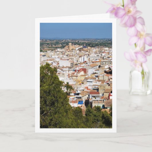 Portret van Lliria Town in Valencia, Spanje Kaart (Orchidee)