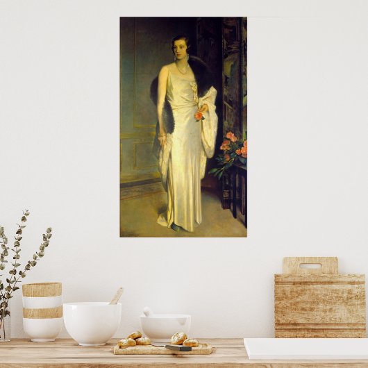 Portret van Loelia, Duchess of Westminster Poster (Keuken)