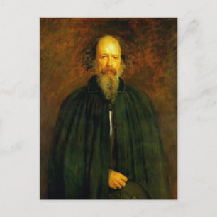 Portret van Lord Alfred Tennyson door John Millais Briefkaart