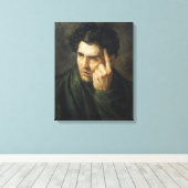 Portret van Lord Byron Canvas Afdruk (Insitu (Houten vloer))