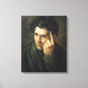 Portret van Lord Byron Canvas Afdruk