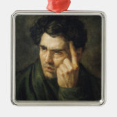 Portret van Lord Byron Metalen Ornament (Voorkant)