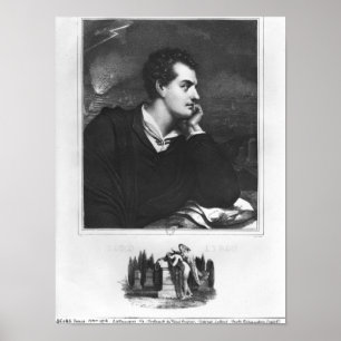 Portret van Lord Byron Poster