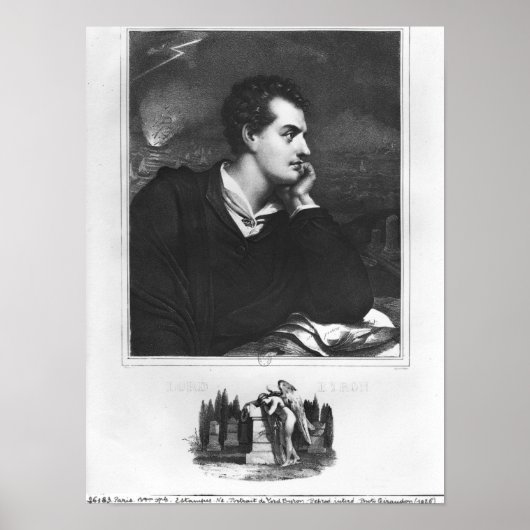 Portret van Lord Byron Poster (Voorkant)