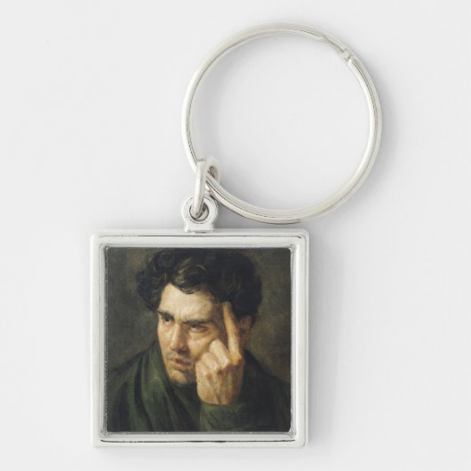 Portret van Lord Byron Sleutelhanger (Voorkant)