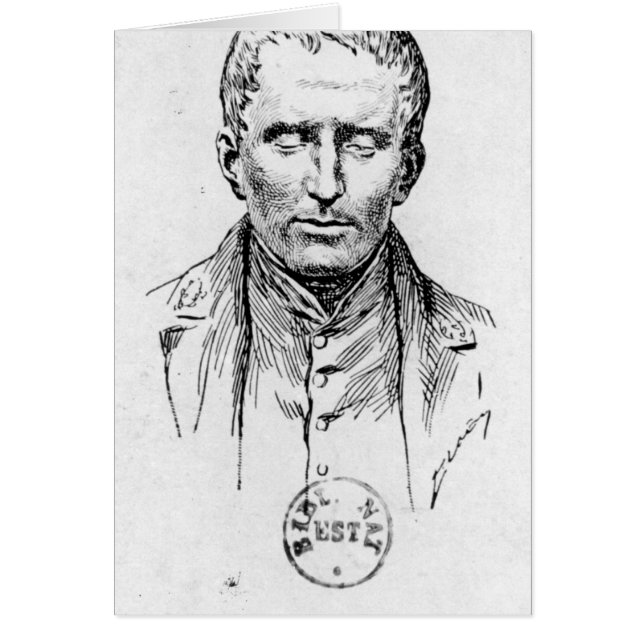 Portret van Louis Braille (Voorkant)