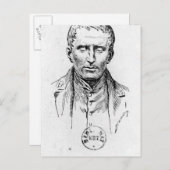 Portret van Louis Braille Briefkaart (Voorkant / Achterkant)