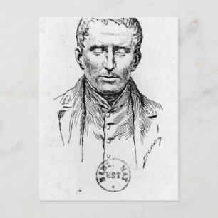 Portret van Louis Braille Briefkaart