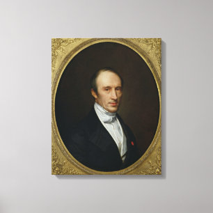 Portret van Louis Cauchy Canvas Afdruk