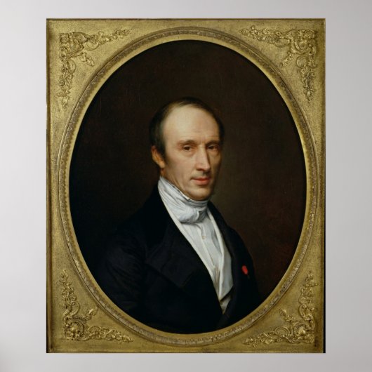 Portret van Louis Cauchy Poster (Voorkant)