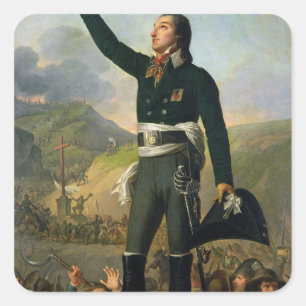 Portret van Louis-Marie de Salgues Marquis Vierkante Sticker