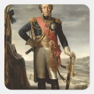 Portret van Louis Nicolas Davout Vierkante Sticker