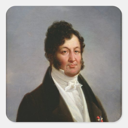 Portret van Louis-Philippe King van Frankrijk Vierkante Sticker (Voorkant)