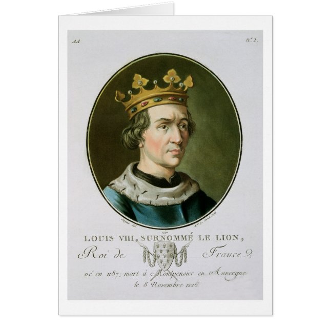 Portret van Louis VIII, Le Lion, koning van (Voorkant)