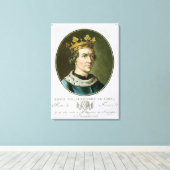 Portret van Louis VIII, Le Lion, koning van Canvas Afdruk (Insitu (Houten vloer))